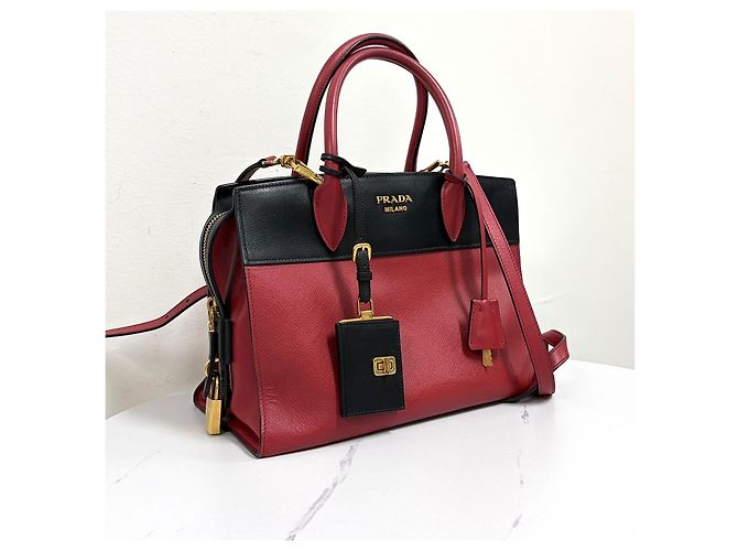 Prada Borsa Tote Saffiano Esplanade Borsa a Tracolla - vista 6