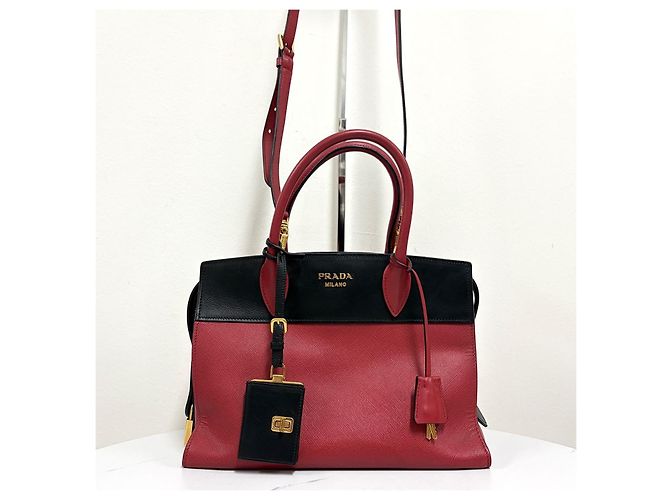 Prada Borsa Tote Saffiano Esplanade Borsa a Tracolla - vista 7