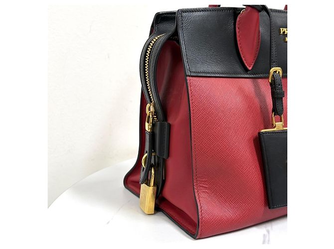 Prada Borsa Tote Saffiano Esplanade Borsa a Tracolla - vista 9