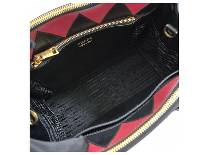 Prada Borsa Tote Saffiano Paradigm Borsa a Tracolla Nera - vista 13