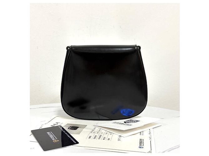 Prada Borsa a tracolla mini Cleo Brushed Borsa crossbody Nera - vista 5
