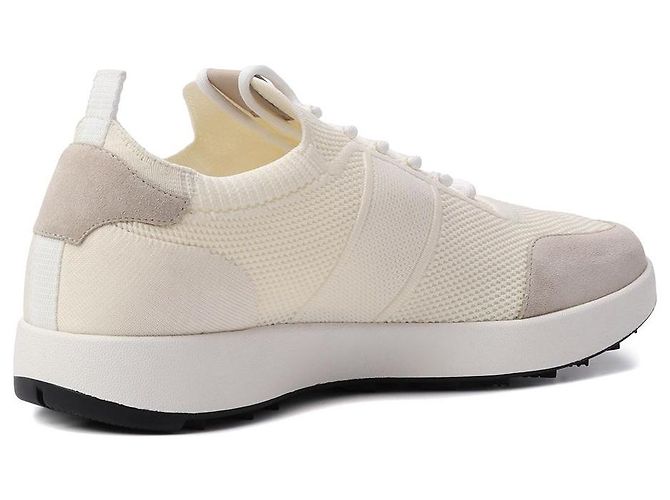 Kiton Sneakers in cotone tecnico Cream White - vista 8