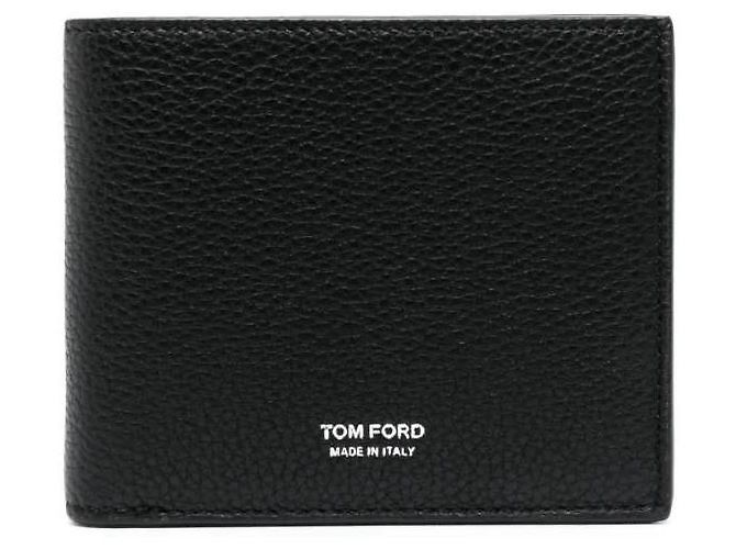 Tom Ford Portefeuille bifold à logo argenté - vue 2