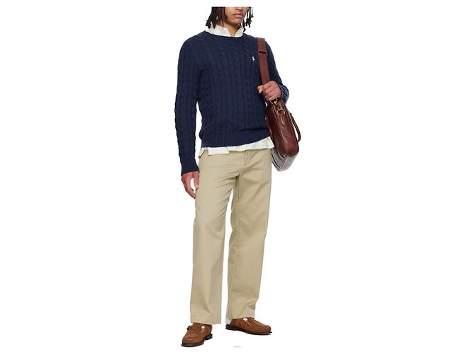 Ralph Lauren Baumwollpullover mit Zopfmuster Blau - Ansicht 9