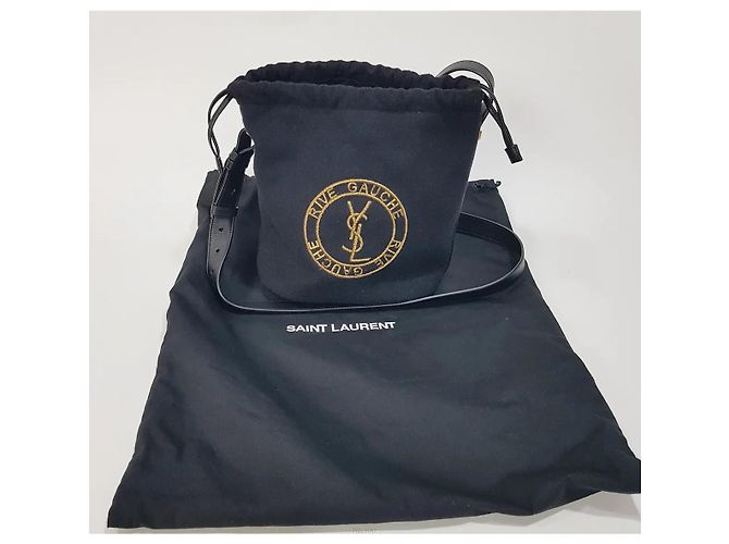 Autre Marque Borsa bucket in lana ricamata - vista 10