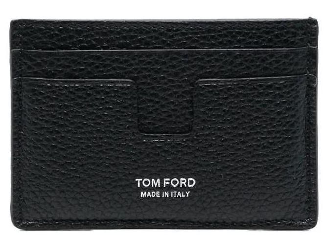 Tom Ford Silver Logo Card Holder - view 4