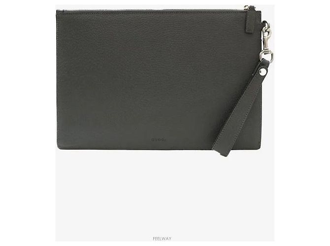 Gucci Clutch GG Marmont Gray - vista 3