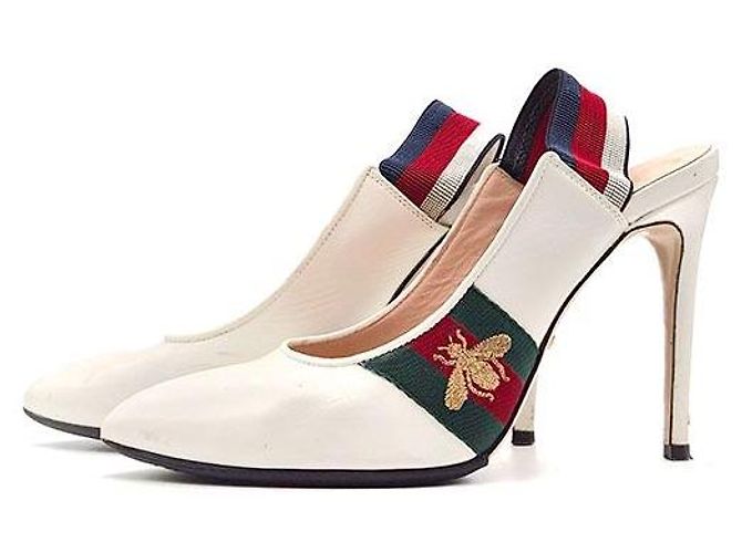 Gucci Décolleté Sylvie Web Slingback - vista 3