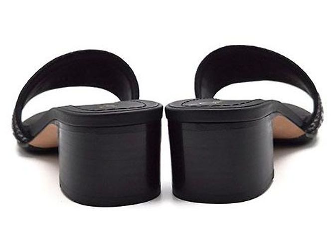 Dior Metallic Thread Strap Dway Mule Sandals - view 5