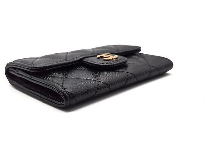 Chanel Kartenetui Caviar Schwarz Leder - Ansicht 5