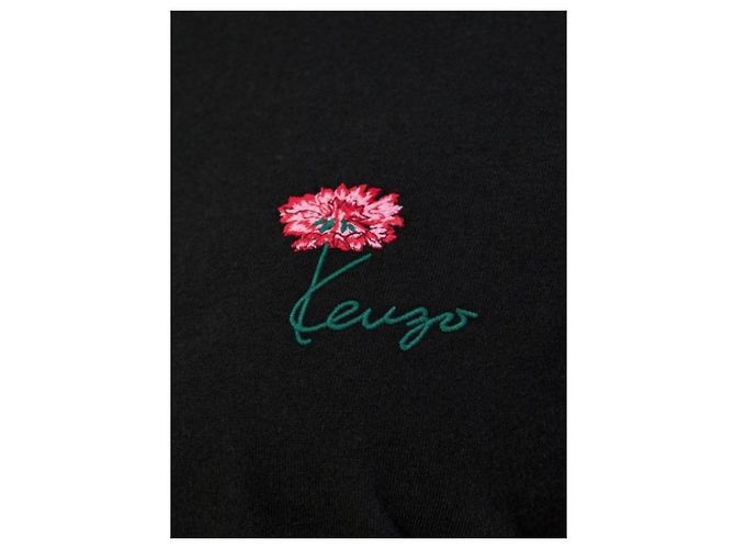 Kenzo Camiseta de algodón con bordado de tulipán - vista 7