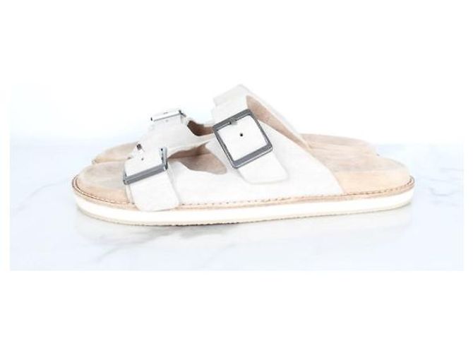 Sandali in camoscio Brunello Cucinelli beige - vista 2