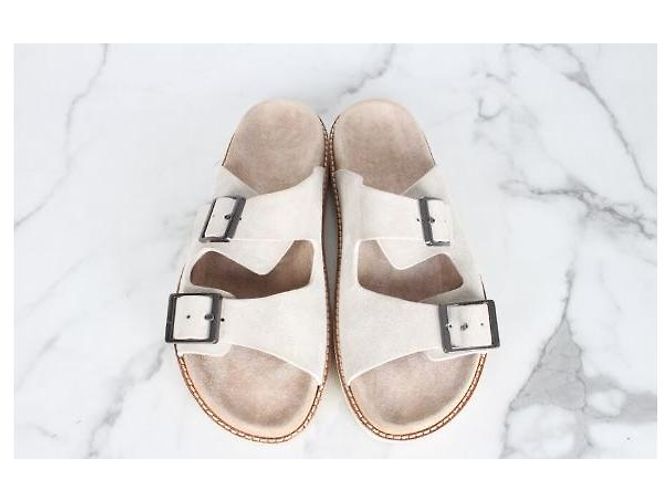 Sandali in camoscio Brunello Cucinelli beige - vista 6