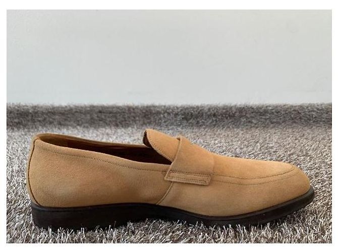 Mocassini Bally in camoscio marrone uomo - vista 5
