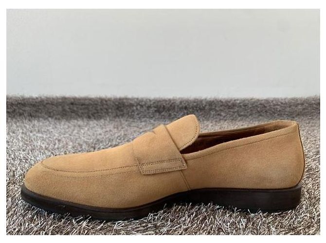 Mocassini Bally in camoscio marrone uomo - vista 7