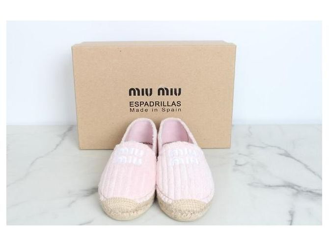 Miu Miu Espadrillas Slip-On in Spugna con Logo - vista 2