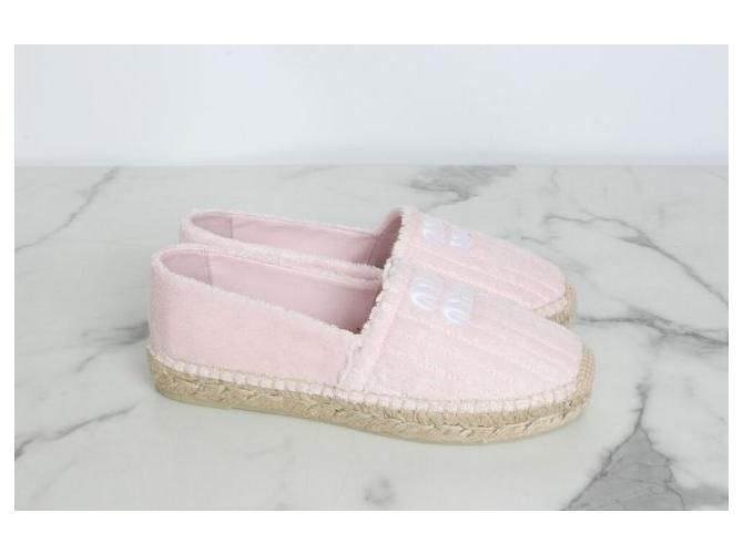 Miu Miu Espadrillas Slip-On in Spugna con Logo - vista 4