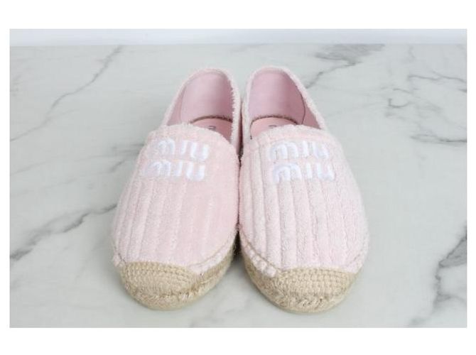 Miu Miu Espadrillas Slip-On in Spugna con Logo - vista 5