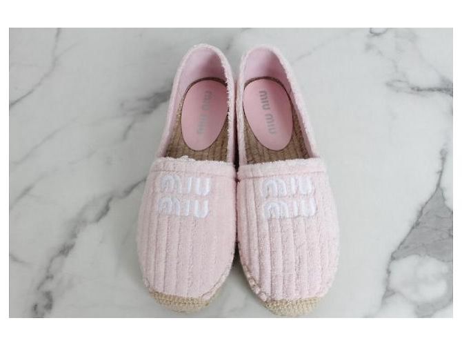 Miu Miu Espadrillas Slip-On in Spugna con Logo - vista 7