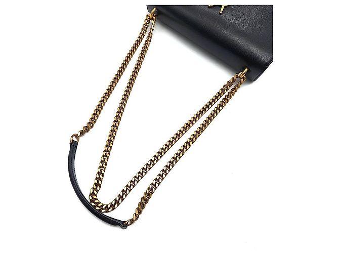 Autre Marque SAINT LAURENT Borsa Sunset Medium Nera in Pelle - vista 5
