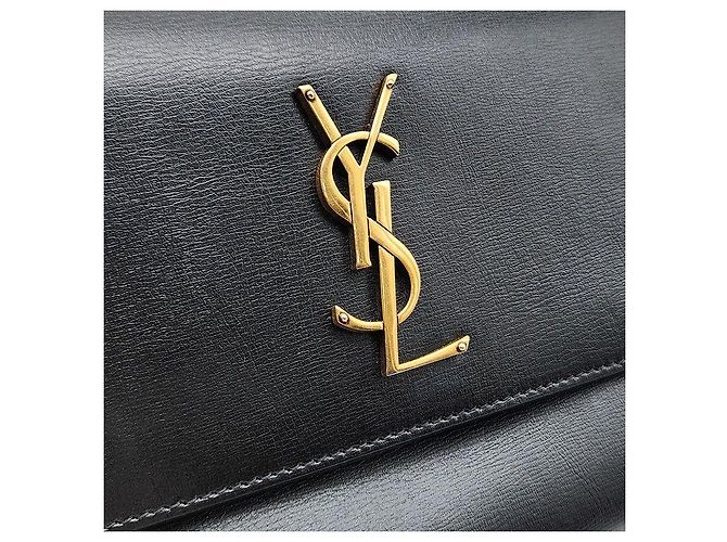 Autre Marque SAINT LAURENT Borsa Sunset Medium Nera in Pelle - vista 8