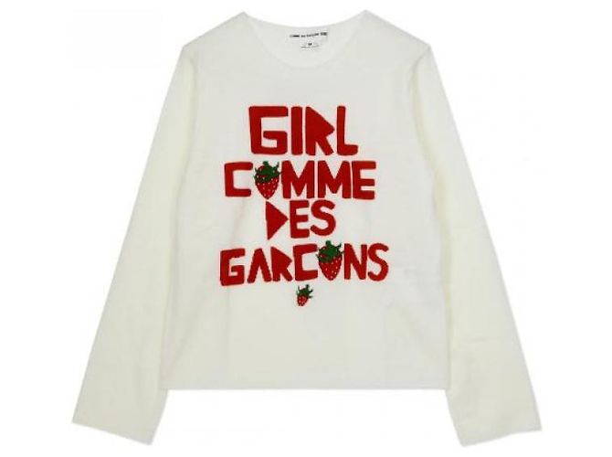 Comme Des Garcons Logo Knit NQ White - Ansicht 4