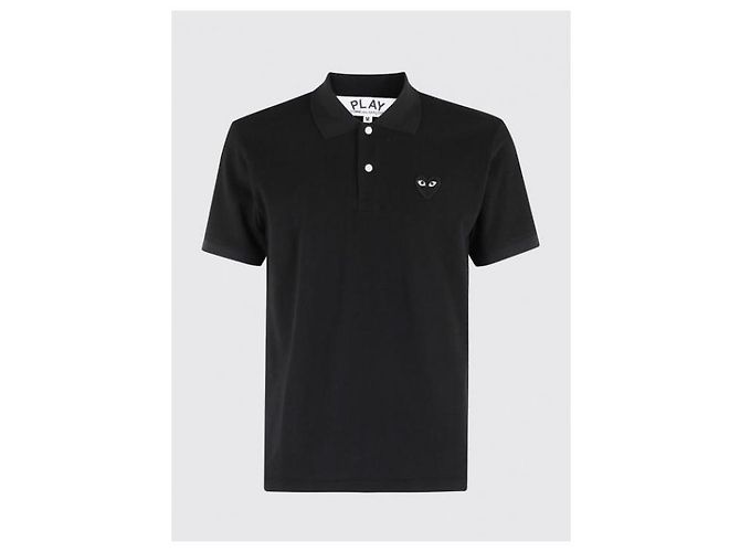 Comme Des Garcons Kurzarm-Poloshirt mit schwarzem Herz-Patch AX - Ansicht 5