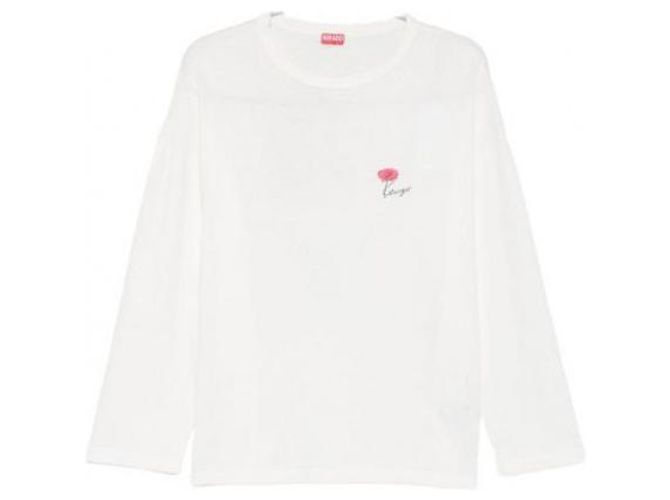 Kenzo Tulip Langarm T-Shirt Relaxed Fit - Ansicht 4