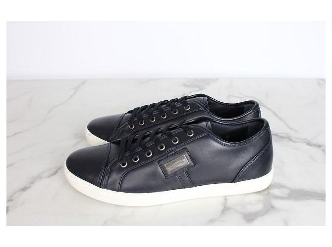 Dolce & Gabbana Logo Leder-Sneaker Black - Ansicht 2