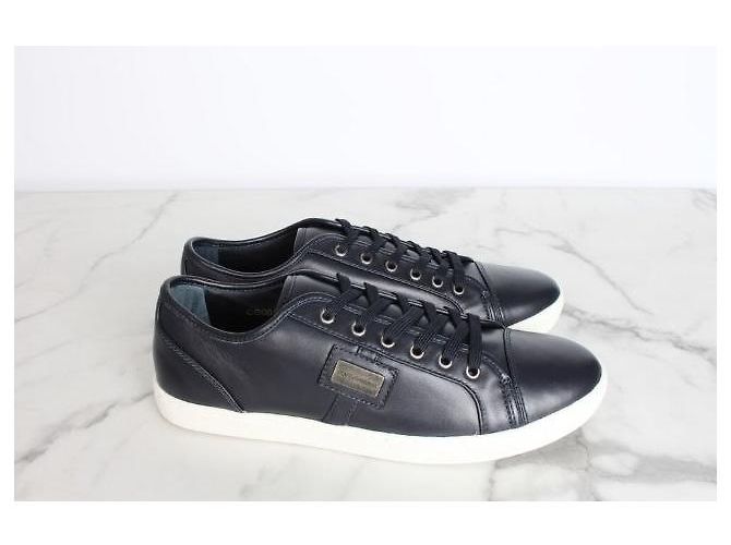 Dolce & Gabbana Logo Leder-Sneaker Black - Ansicht 3