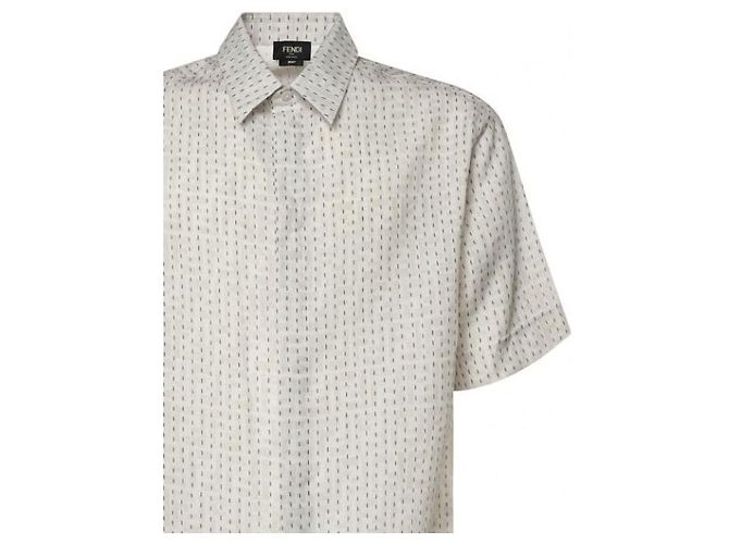 Fendi Leinenhemd Beige - Ansicht 5