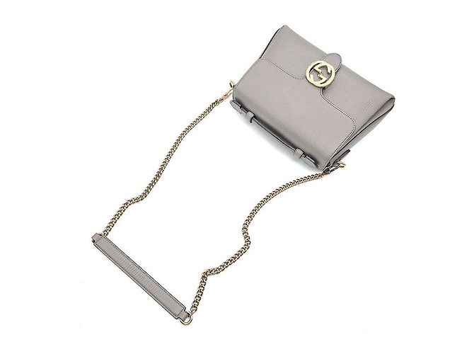 Gucci Mala de mão e de ombro Interlocking com pega superior - vista 4