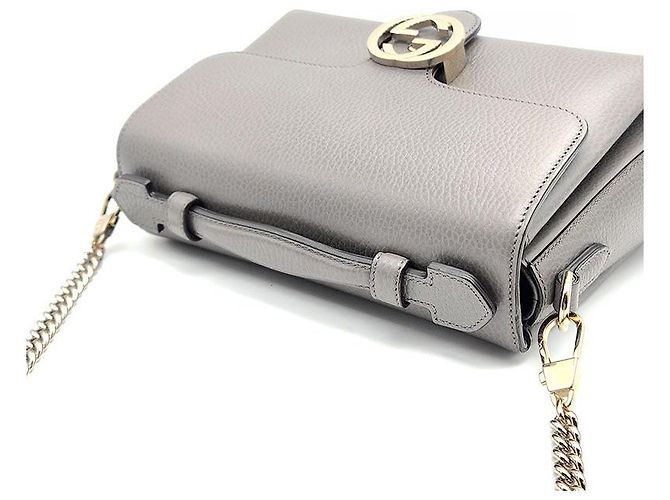 Gucci Mala de mão e de ombro Interlocking com pega superior - vista 6