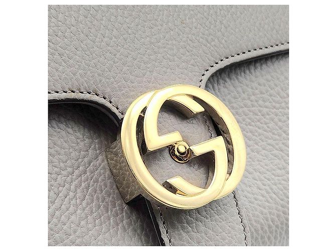 Gucci Mala de mão e de ombro Interlocking com pega superior - vista 8