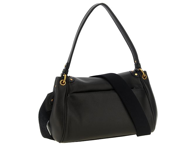 Isabel Marant Borsa a tracolla in pelle di agnello nera - vista 2