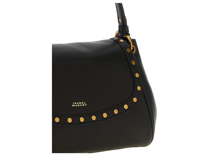 Isabel Marant Borsa a tracolla in pelle di agnello nera - vista 3