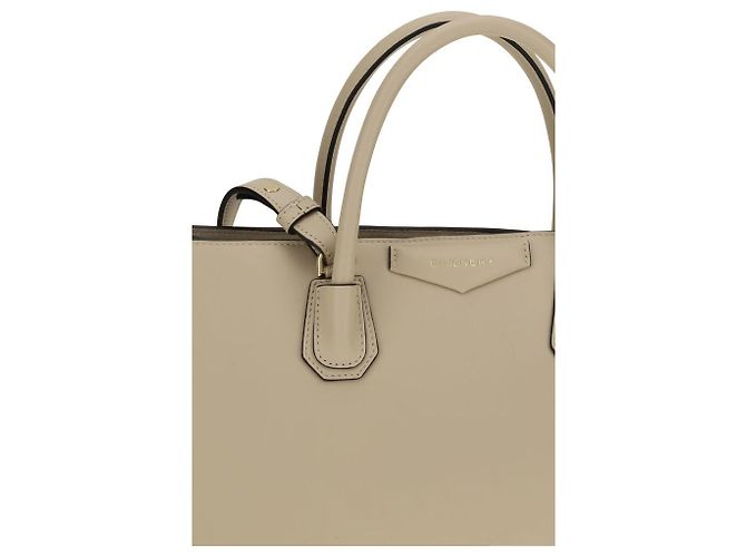 Givenchy Borsa Bos Taurus in pelle di vitello beige - vista 4