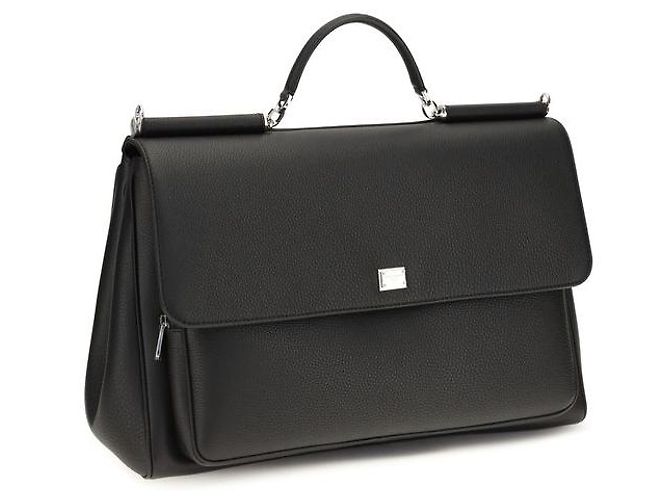 Dolce & Gabbana Borsa Bos Taurus in pelle di vitello nera - vista 2