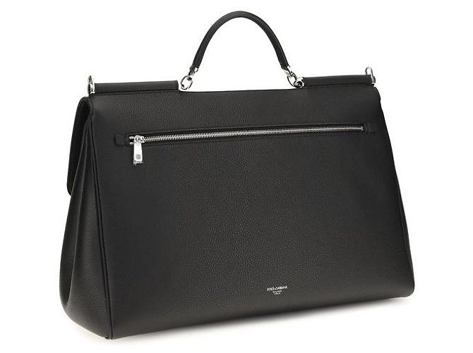 Dolce & Gabbana Borsa Bos Taurus in pelle di vitello nera - vista 3