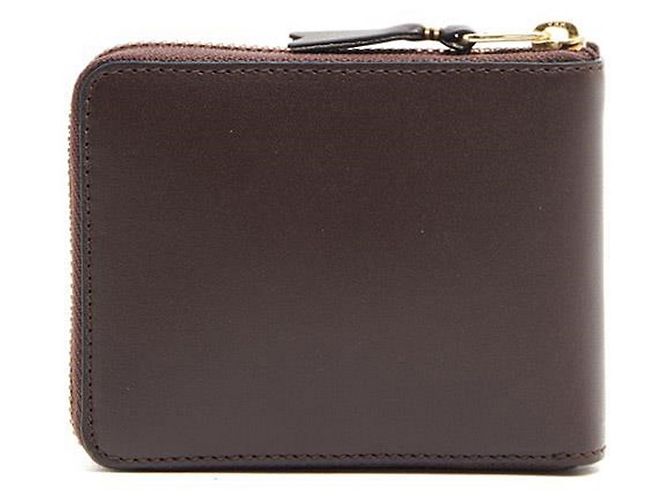 Comme Des Garcons Brown Cowhide Leather Wallet - view 2