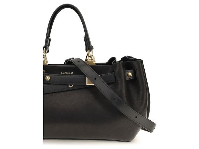 Balenciaga Borsa a tracolla Black Lamb Ovis Aries - vista 4