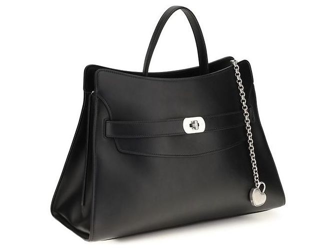 Alexander Mcqueen Borsa a tracolla Bos Taurus in pelle di vitello nera - vista 2