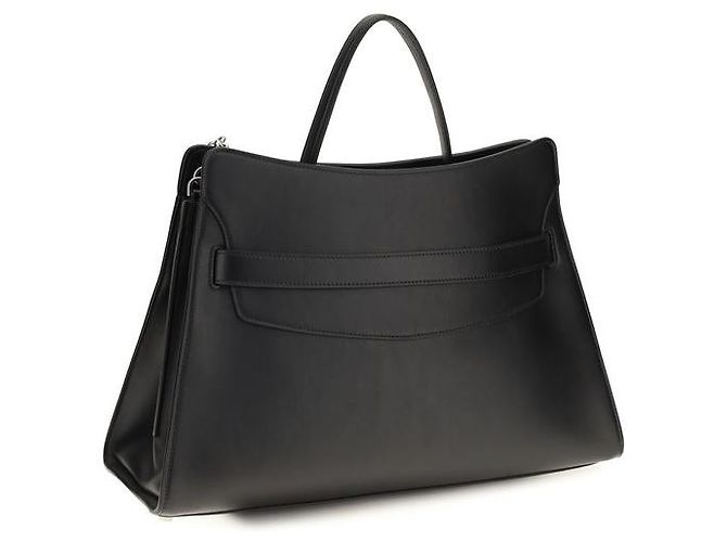 Alexander Mcqueen Borsa a tracolla Bos Taurus in pelle di vitello nera - vista 3