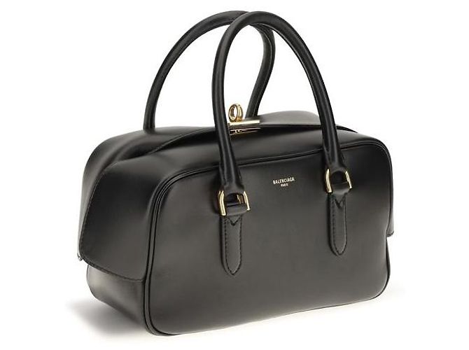 Balenciaga Borsa a mano in pelle di agnello nera - vue 2