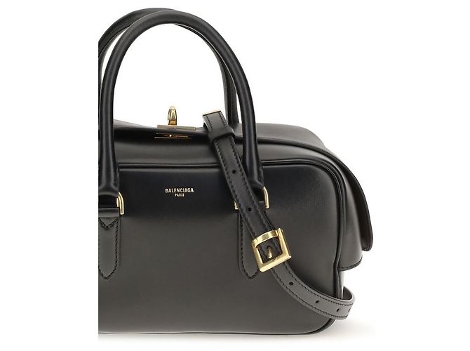 Balenciaga Borsa a mano in pelle di agnello nera - vue 4