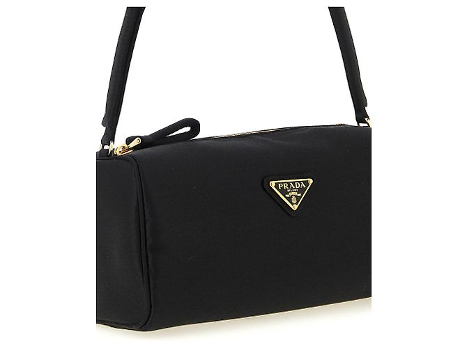 Prada Borsa a tracolla in viscosa nera - vista 3