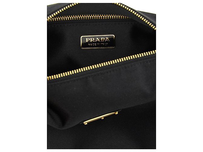 Prada Borsa a tracolla in viscosa nera - vista 4
