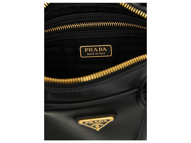 Prada Borsa in pelle di vitello nera - vista 4
