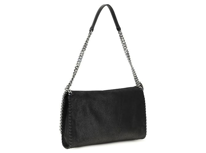 Stella Mc Cartney Borsa a tracolla in poliestere nera - vista 3