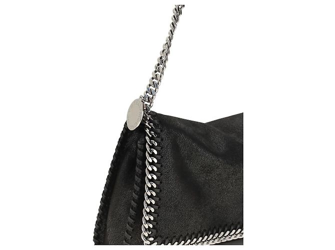 Stella Mc Cartney Borsa a tracolla in poliestere nera - vista 4